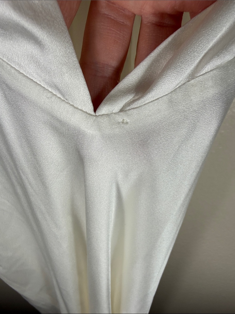 OLIVIA VON HALLE Greta Ivory Silk Habotai Halter Neck Dress - Picture 13 of 13